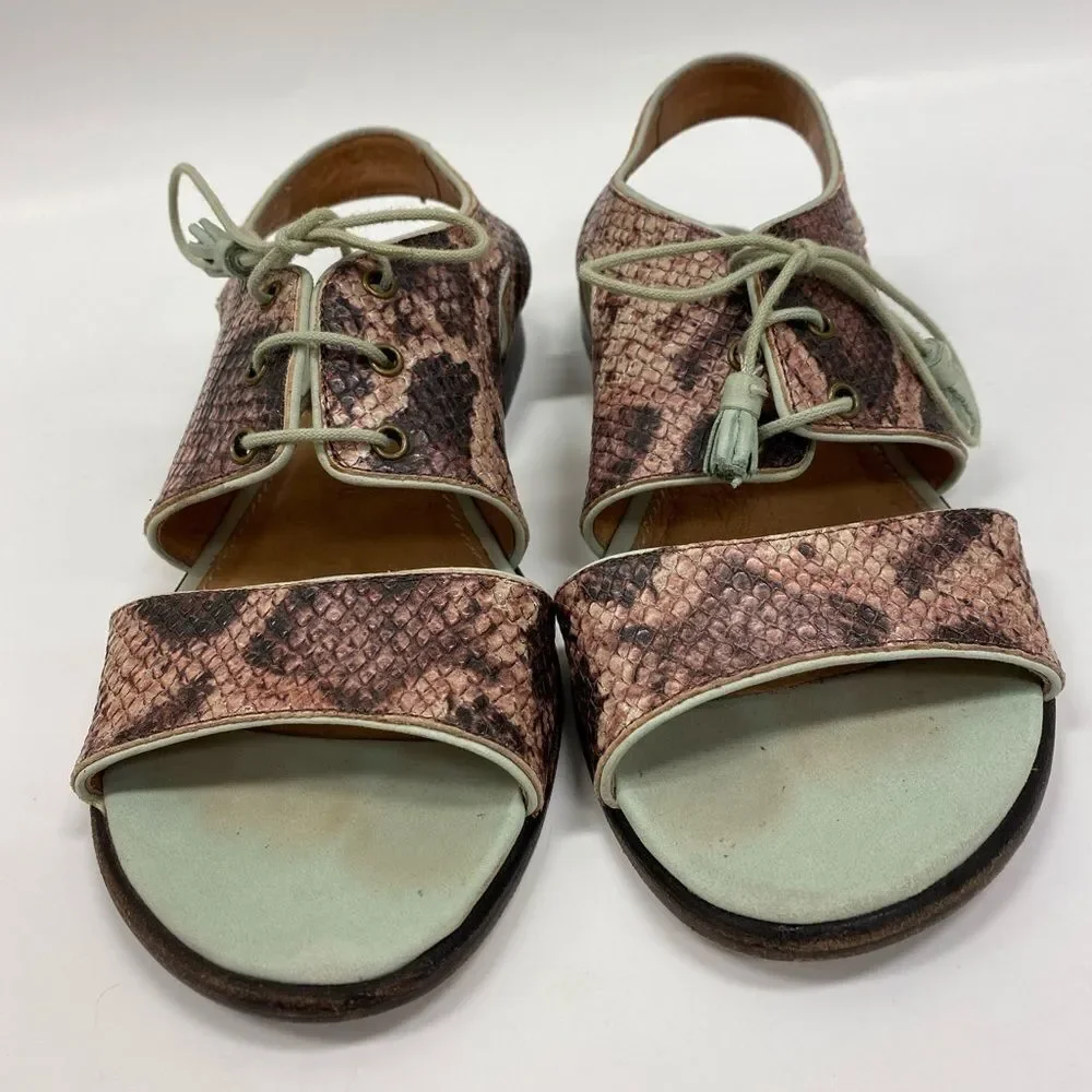 SCHULER and sons Philadelphia snake‎ skin sandals